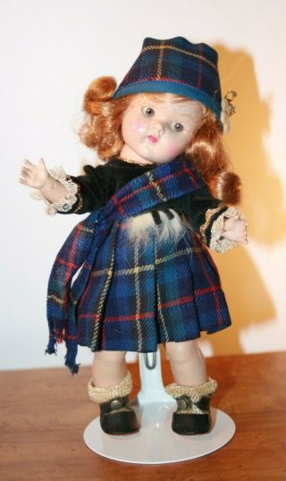 Vintage Vogue Ginny Doll Scottish Outfit Red Hair Doll HTF Rare Frolicking Fable 2