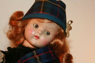 Vintage Vogue Ginny Doll Scottish Outfit Red Hair Doll HTF Rare Frolicking Fable 3