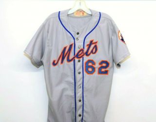 Vtg 1977 Ny Mets Goodman /sons Game Tom Burgess Baseball Jersey Photo Match