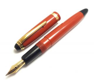 1952 Vintage Pen Montblanc 202 Coral Red Danish Restored Flexible