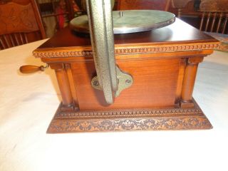 RARE FRENCH PHONOGRAPH - Le PHONOGRAPHES de FRANCOIS DESIRE ODOBEZ,  WOOD HORN 5