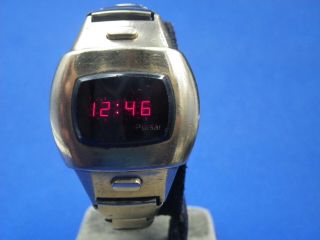 Vtg Pulsar Digital Led Time Computer Gold Filled Watch Batteries Ladies