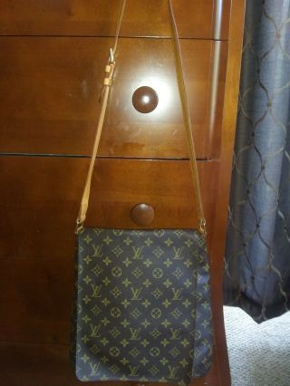 Authentic Vintage Louis Vuitton Musette Gm (largest Size) Crossbody Bag.
