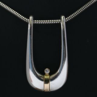 Danish Sterling Silver Pendant Made By Brdr.  Sorensen Horsens Denmark