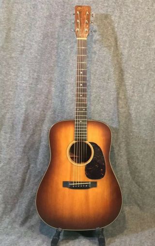 1976 Martin D - 18 Shadetop Sunburst Guitar Modified/upgraded Vintage Scalloped