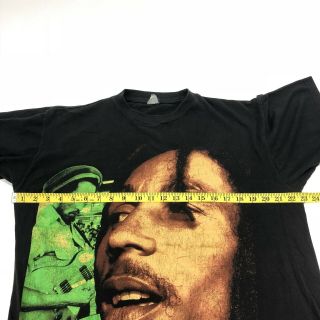 Vintage Bob Marley No Woman No Cry Rap Tee T - Shirt 90s Nas Wu - Tang Biggie 2Pac 5