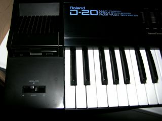 Vintage Roland D - 20 Multi Timbral Linear Synthesizer Track Sequencer Keyboard 5