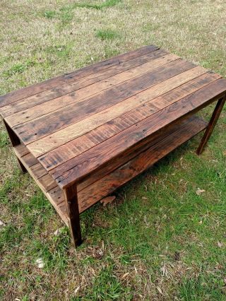 Coffee Table - Handmade - Reclaimed Pallet Wood - UpCycled - Vintage,  Rustic Look 3