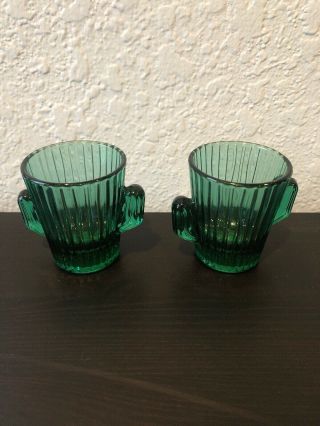 Libbey Cactus Shot Glass - 2 Shot Glasses