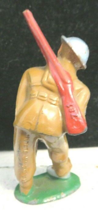 Vintage Barclay Lead Toy Soldier Digging with Cast Helmet B - 131 2