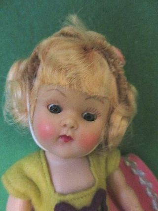 Vintage Vogue Strung Ginny Doll 1952 Ice Skater All w Tag 2