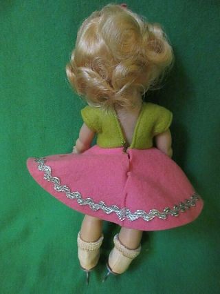 Vintage Vogue Strung Ginny Doll 1952 Ice Skater All w Tag 4