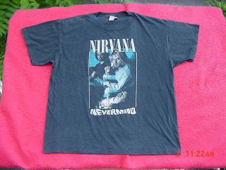Vintage 1991 Nirvana Nevermind Grunge Rock Band Shirt