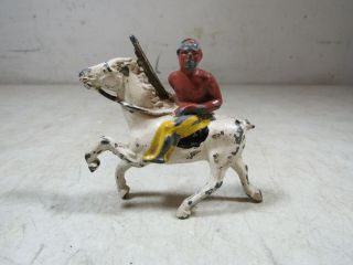 Vintage/antique Barclay Manoil Lead Toy Indian On Horse Missing Tail