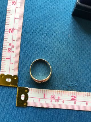 Vintage Jewellery 18Ct Gold Diamond And Sapphire Ring Size M Boxed 2