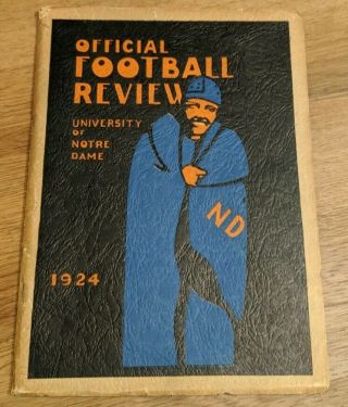 1924 Notre Dame Football Review Championship Rare Rockne Four Horsemen Layden