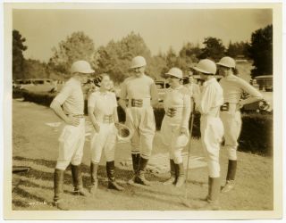 Their Own Desire 1929 Norma Shearer Polo Players Vintage Production Photograph