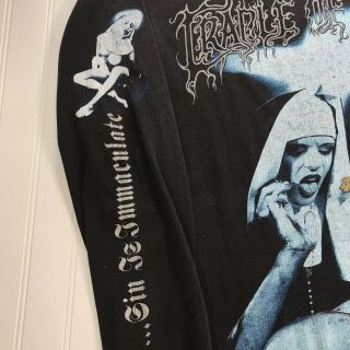 Vintage Cradle Of Filth Long Sleeve Shirt Decadence Is A Virtue 1990s Possession 2