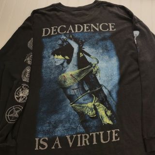 Vintage Cradle Of Filth Long Sleeve Shirt Decadence Is A Virtue 1990s Possession 4