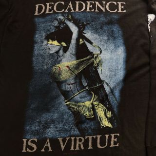 Vintage Cradle Of Filth Long Sleeve Shirt Decadence Is A Virtue 1990s Possession 5