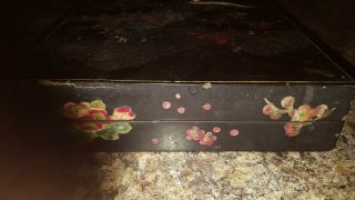 Antique lacquer finished japanese rectangular box 2