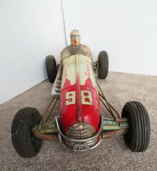 Vintage Yonezawa Champion N0.  98 Indy Friction Racer,  friction toy 6