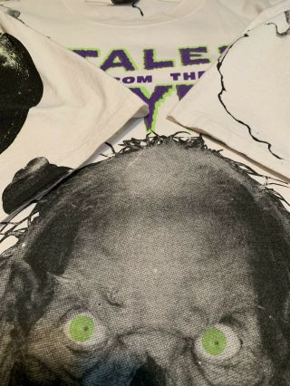 Vtg 90s Tales From The Crypt All Over Print HBO Series T - shirt 6