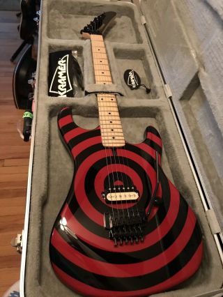 Kramer 1984 Re - Issue Baretta Rare Red And Black Bullseye