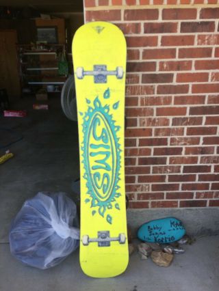 1993 Sims Noah Salasnek Rare Vintage Green Pro Snowboard 2