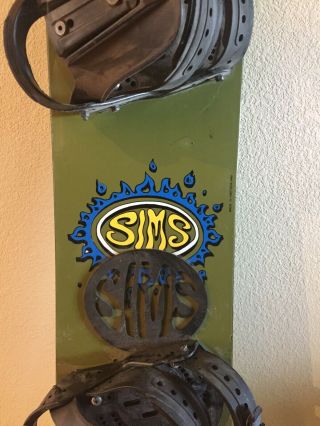 1993 Sims Noah Salasnek Rare Vintage Green Pro Snowboard 5