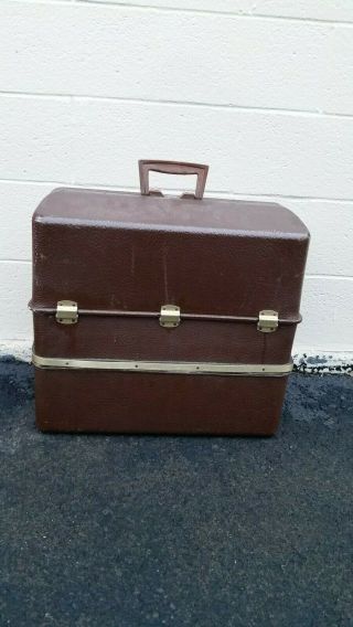 Big Storage Umco 4500 Upb Brown Possum Belly Tackle Box Vintage