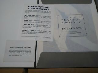 RARE Nagel Playboy Portfolio 1 - ALL Hand signed & numbered BOX 3