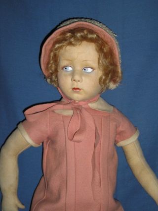 EXTREMELY RARE EARLY LENCI CHILD Large 28 - inch Girl 2