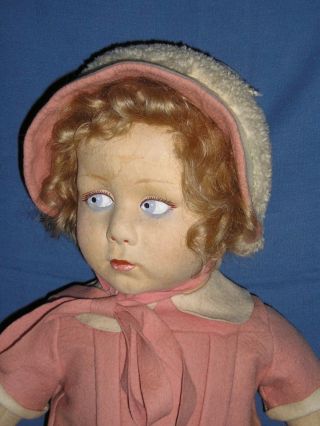 EXTREMELY RARE EARLY LENCI CHILD Large 28 - inch Girl 3