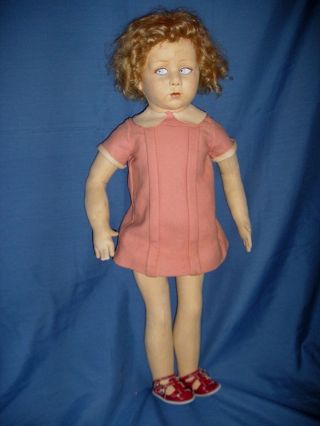 EXTREMELY RARE EARLY LENCI CHILD Large 28 - inch Girl 5