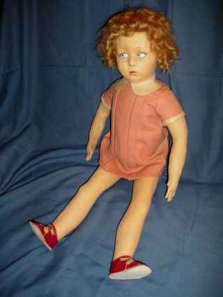 EXTREMELY RARE EARLY LENCI CHILD Large 28 - inch Girl 9