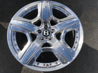 Bentley 21 Inch Wheel Rim Oem Factory Flying Spur Gt Gtc 3w0601025 Mulliner Rare