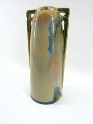 C.  1920 Rare Form Antique Eljer Art Pottery 2 - Handle Vase