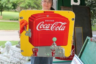 Vintage 1941 Coca Cola Soda Pop Fountain 2 Sided 26 