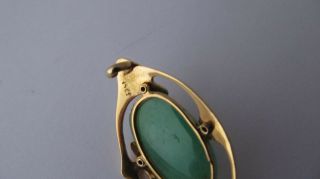 Antique 15 carat gold Murrle Bennett Art Nouveau brooch pin 3