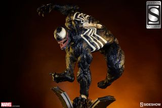 Sideshow Venom Exclusive Pf Figure Statue Marvel Rare Spider - Man