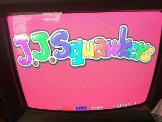 Athena J.  J.  Squawkers Conversion No Sound Arcade Jamma Pcb Ultra Rare