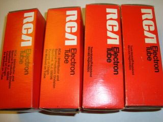 One Matched Quad Of Vintage 6550 Tubes,  Rca,  - In - Box