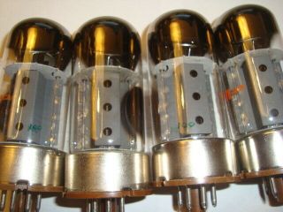 One Matched Quad of Vintage 6550 Tubes,  RCA,  - In - Box 3