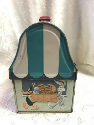 Vintage 1959 Porky ' s Lunch Wagon Metal Dome Lunch Box w/Thermos Looney Tunes 6