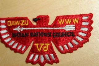 Daw - Zu Lodge 138 Vintage BSA Boy Scout OA Order of the Arrow Flap Patch 3