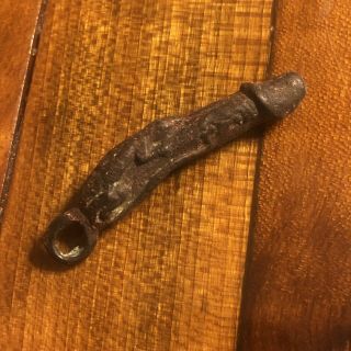 Old Metal Phallus Talisman Amulet Ancient Roman or Greek Erotic Fertility Charm 2