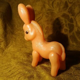 Vintage Rare Russian Plastic Toy - Donkey Burro Neddy - 6 In - Ussr Doll