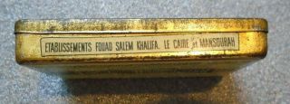 rare graphic Ambarol flat pocket Egyptian Cigarette tobacco tin 5