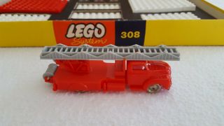 Vintage Lego System No 308 - Fire Station,  Rare,  1:87,  w/complete box,  Denmark 4